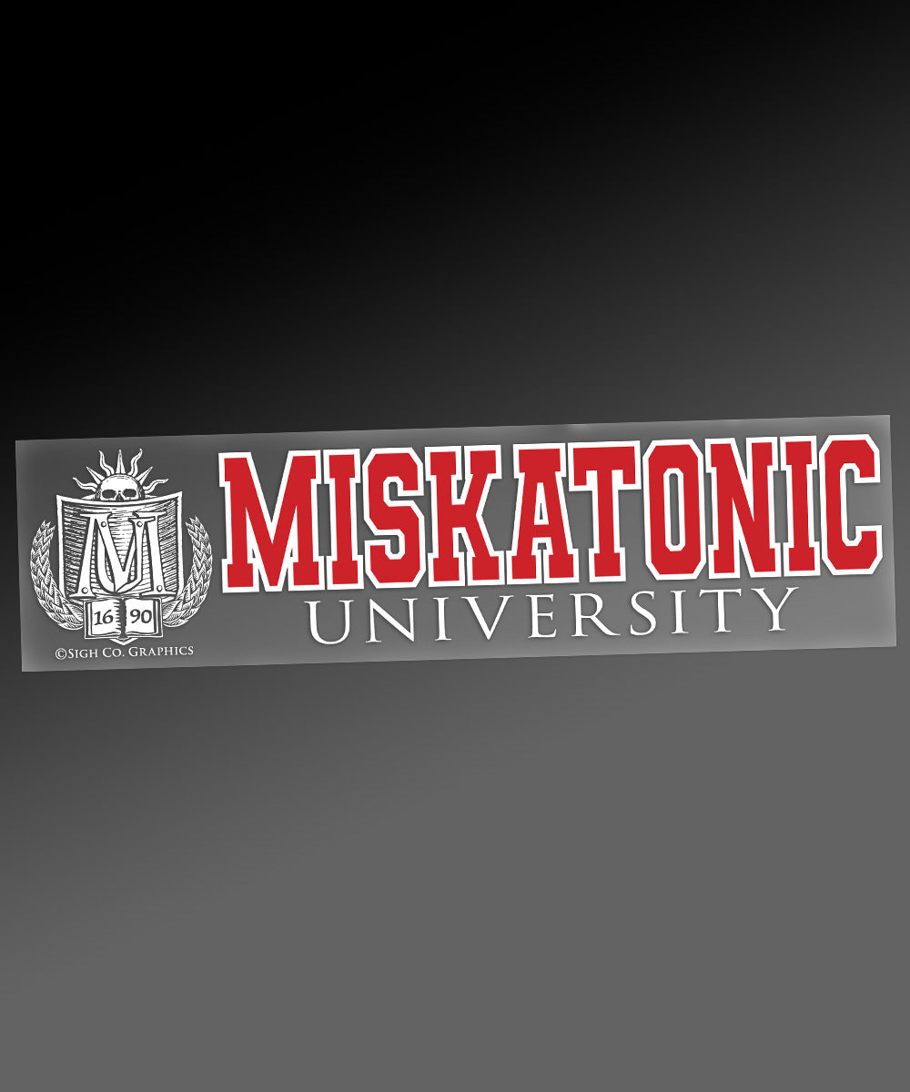 Miskatonic University Window Sticker
