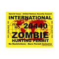 Zombie Hunting Permit (STICKER)