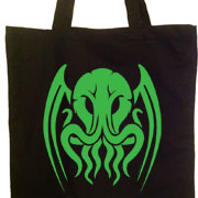 Tribal Cthulhu tote bag